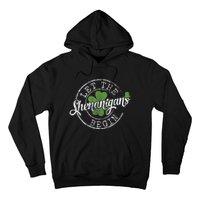 Let The Shenanigans Begin Funny Clovers St Patrick's Day Hoodie