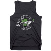 Let The Shenanigans Begin Funny Clovers St Patrick's Day Tank Top