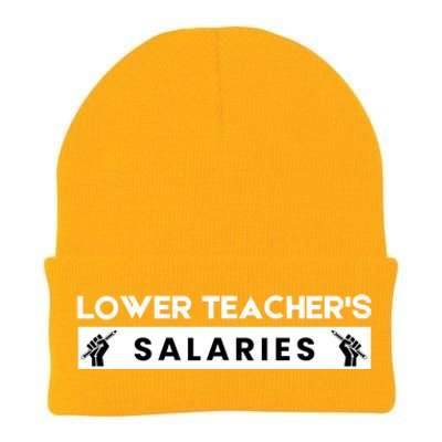 Lower Teacher's Salaries Knit Cap Winter Beanie