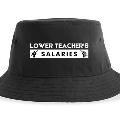 Lower Teacher's Salaries Sustainable Bucket Hat