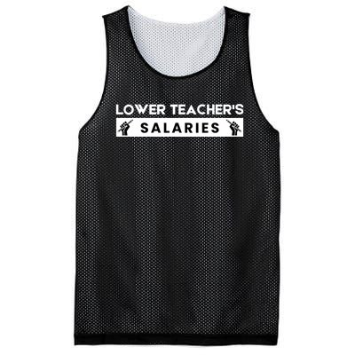 Lower Teacher's Salaries Mesh Reversible Basketball Jersey Tank