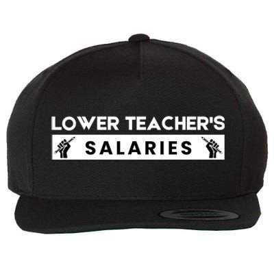 Lower Teacher's Salaries Wool Snapback Cap