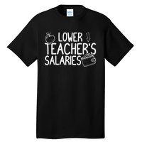 Lower Teacher Salaries Lower Teachers Salaries Tall T-Shirt