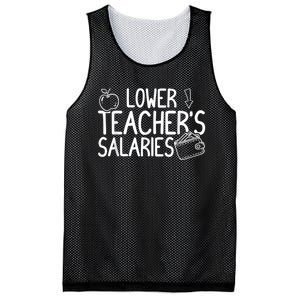 Lower Teacher Salaries Lower Teachers Salaries Mesh Reversible Basketball Jersey Tank