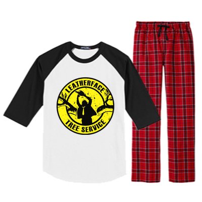 Leatherface Tree Service Raglan Sleeve Pajama Set