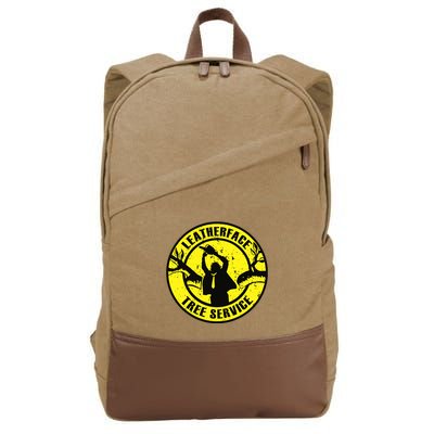 Leatherface Tree Service Cotton Canvas Backpack