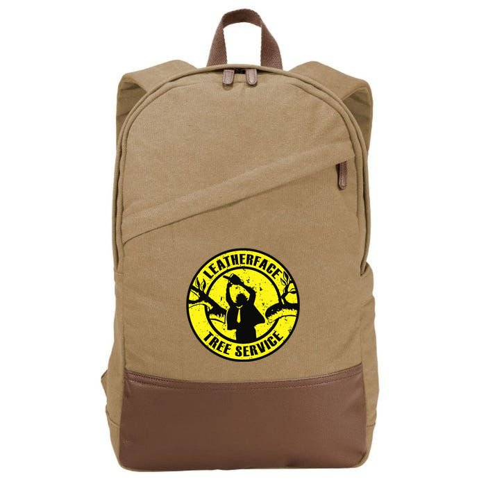 Leatherface Tree Service Cotton Canvas Backpack