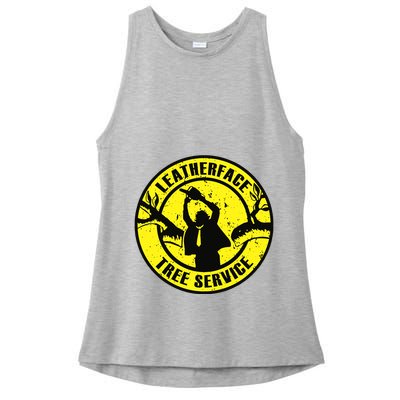 Leatherface Tree Service Ladies PosiCharge Tri-Blend Wicking Tank