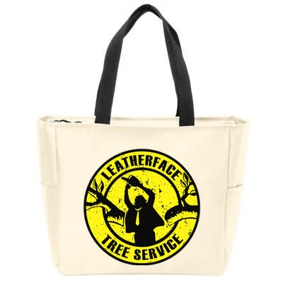 Leatherface Tree Service Zip Tote Bag