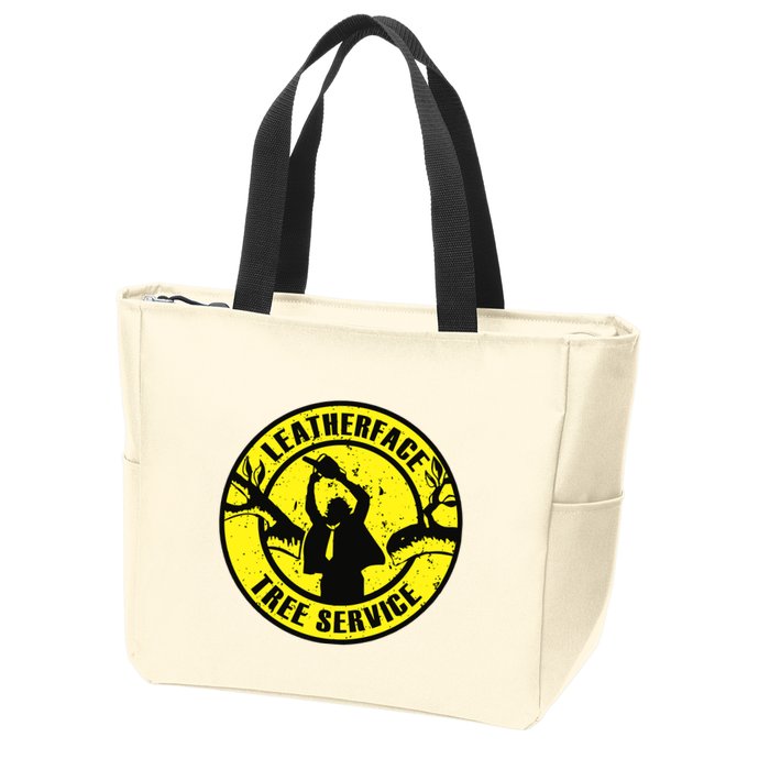 Leatherface Tree Service Zip Tote Bag