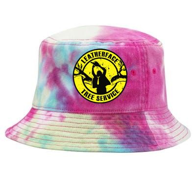 Leatherface Tree Service Tie-Dyed Bucket Hat