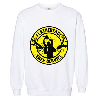 Leatherface Tree Service Garment-Dyed Sweatshirt