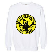 Leatherface Tree Service Garment-Dyed Sweatshirt