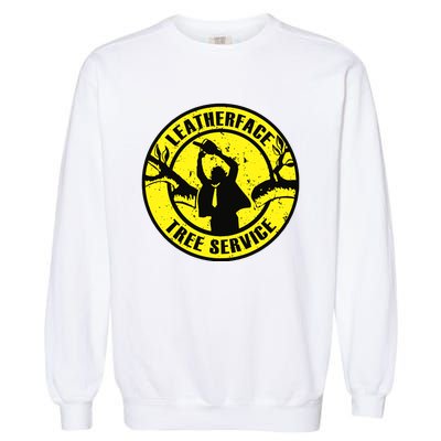 Leatherface Tree Service Garment-Dyed Sweatshirt