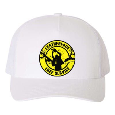 Leatherface Tree Service Yupoong Adult 5-Panel Trucker Hat