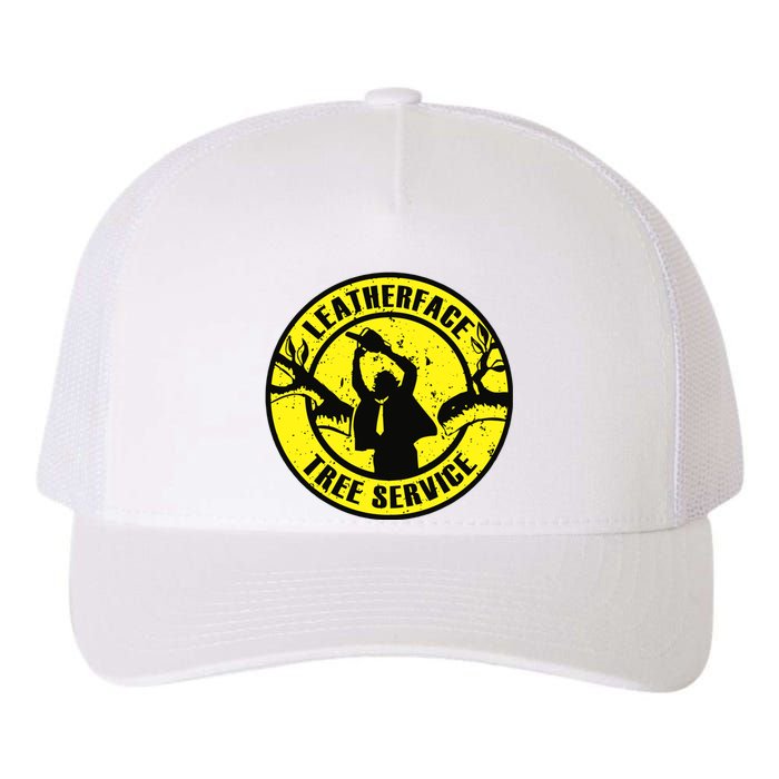 Leatherface Tree Service Yupoong Adult 5-Panel Trucker Hat