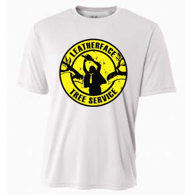 Leatherface Tree Service Cooling Performance Crew T-Shirt