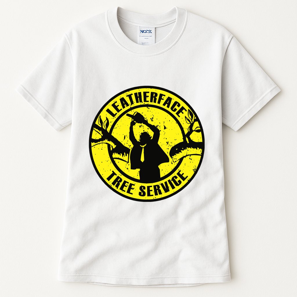 Leatherface Tree Service Tall T-Shirt