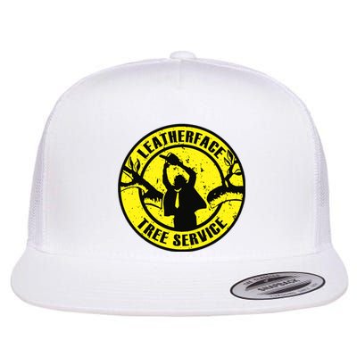 Leatherface Tree Service Flat Bill Trucker Hat