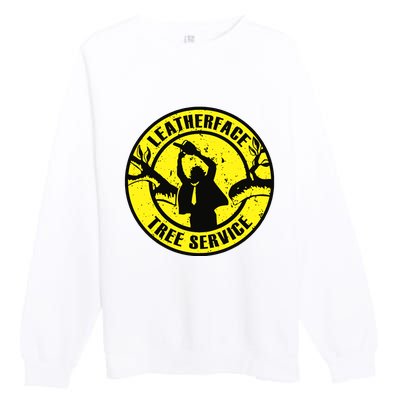 Leatherface Tree Service Premium Crewneck Sweatshirt