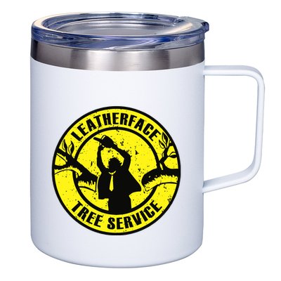Leatherface Tree Service 12oz Stainless Steel Coffee Mug