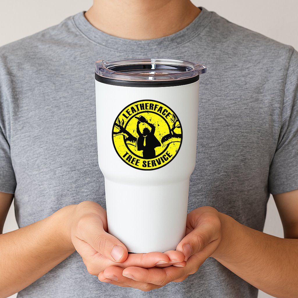 Leatherface Tree Service Tumbler