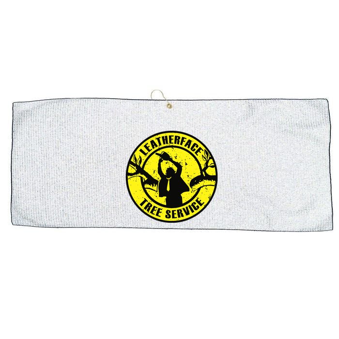 Leatherface Tree Service Large Microfiber Waffle Golf Towel