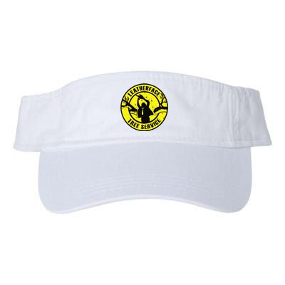 Leatherface Tree Service Valucap Bio-Washed Visor