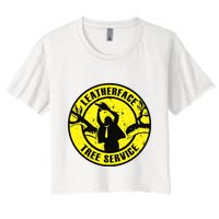 Leatherface Tree Service Crop Top