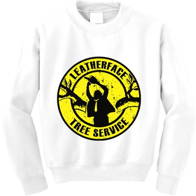 Leatherface Tree Service Kids Sweatshirt