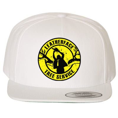 Leatherface Tree Service Wool Snapback Cap