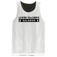 Lower Teacher's Salaries Mesh Reversible Basketball Jersey Tank