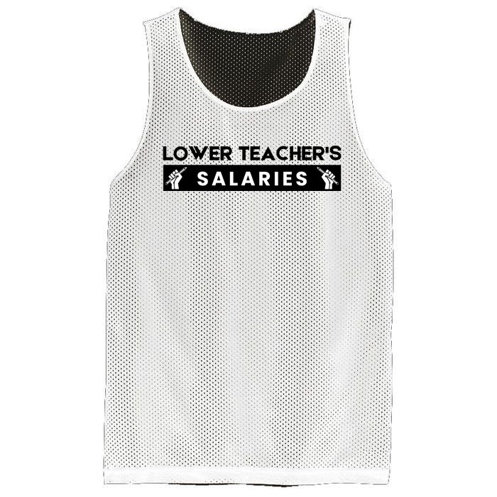 Lower Teacher's Salaries Mesh Reversible Basketball Jersey Tank