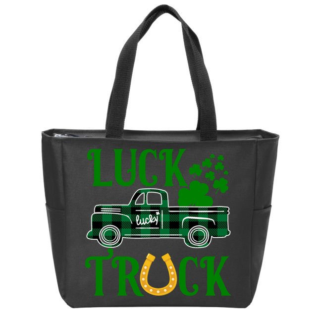 Luck Truck St Patrick's Day Festive Zip Tote Bag