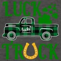 Luck Truck St Patrick's Day Festive Vector Backpack