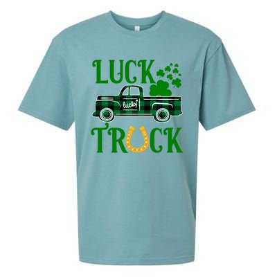 Luck Truck St Patrick's Day Festive Sueded Cloud Jersey T-Shirt