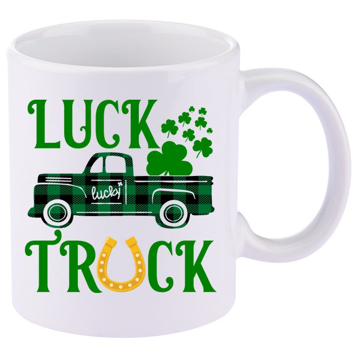 Luck Truck St Patrick's Day Festive 11oz C Handle Ceramic Mug