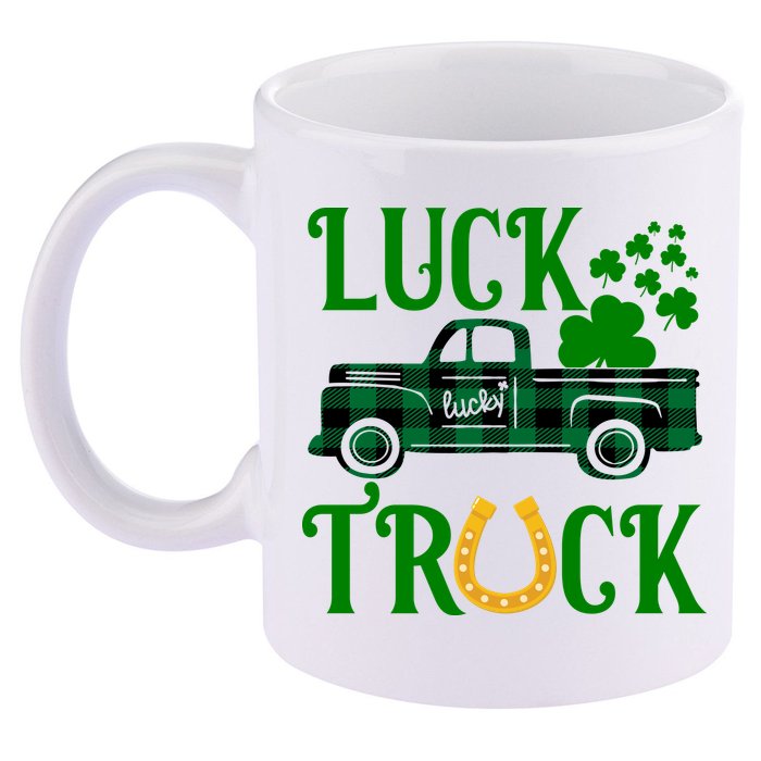 Luck Truck St Patrick's Day Festive 11oz C Handle Ceramic Mug