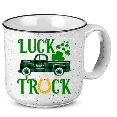 Luck Truck St Patrick's Day Festive 15oz Campfire Ceramic Mug