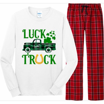 Luck Truck St Patrick's Day Festive Long Sleeve Pajama Set