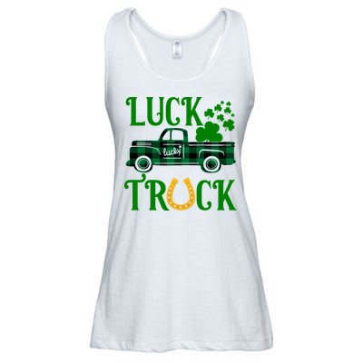Luck Truck St Patrick's Day Festive Ladies Essential Flowy Tank