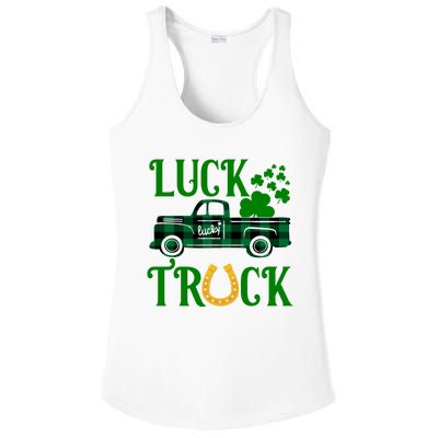 Luck Truck St Patrick's Day Festive Ladies PosiCharge Competitor Racerback Tank