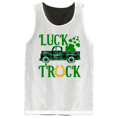 Luck Truck St Patrick's Day Festive Mesh Reversible Basketball Jersey Tank