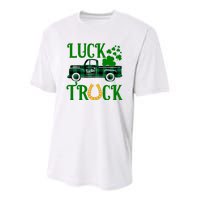 Luck Truck St Patrick's Day Festive Youth Performance Sprint T-Shirt