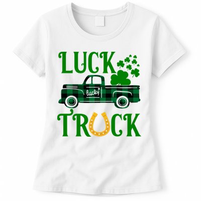 Luck Truck St Patrick's Day Festive Womens T-Shirt