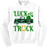 Luck Truck St Patrick's Day Festive Kids Sweatshirt