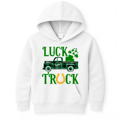 Luck Truck St Patrick's Day Festive Kids Hoodie