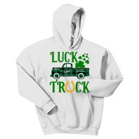 Luck Truck St Patrick's Day Festive Kids Hoodie