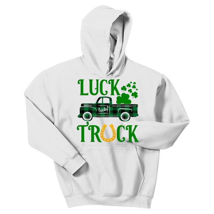 Luck Truck St Patrick's Day Festive Kids Hoodie