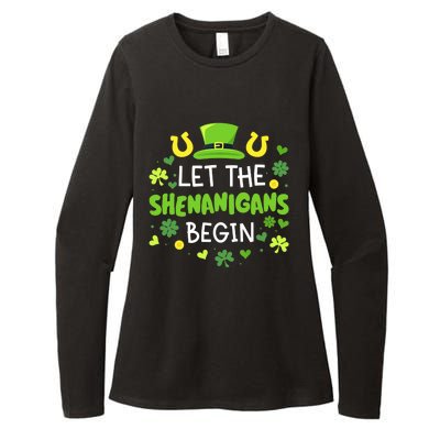 Let the shenanigans begin with shamrocks for St Patricks day Womens CVC Long Sleeve Shirt